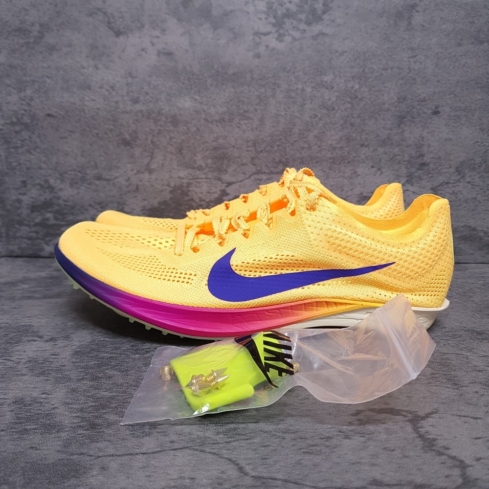 NIKE Dragonfly 2 Track & Field Distance Spikes Shoes Mens 7.5 Womens 9 Yellow